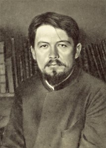 Antón Chéjov en su finca de Melikhovo, Rusia, finales de marzo de 1892 de Russian Photographer